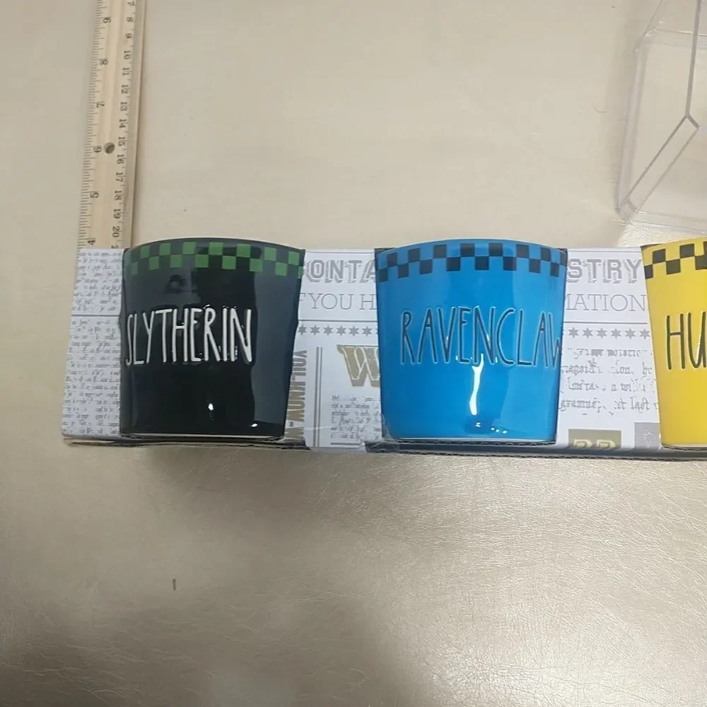 Rae Dunn X Harry Potter Ramekin Set Slytherin Ravenclaw Hufflepuff Gryffindor.